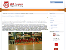 Tablet Screenshot of lks.kesowo.pl